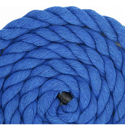 Cuerda Azul De Algodón Para Decoración Del Hogar 1/2puLG X